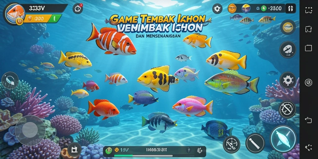 Gameplay Tembak Ikan yang seru dan mendebarkan di 333V.