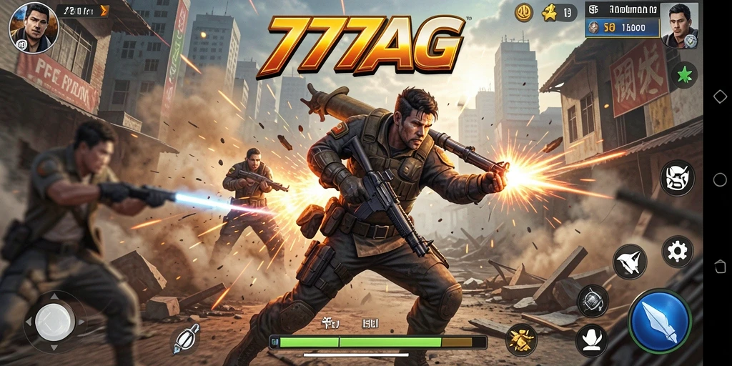 Visual menakjubkan saat karakter bertarung dalam gameplay action.