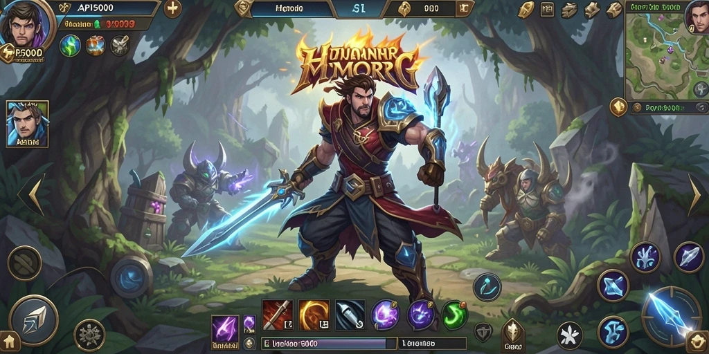 Screenshot menampilkan aksi seru dalam game MMORPG API5000.