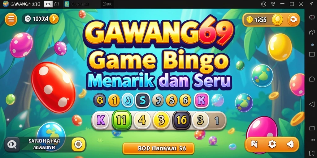 Tampilan gameplay Bingo seru di GAWANG69
