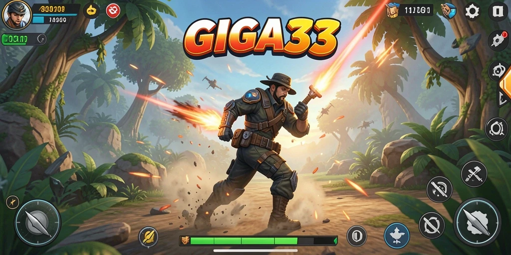 Tampilan menegangkan dari gameplay GIGA33 yang penuh aksi.