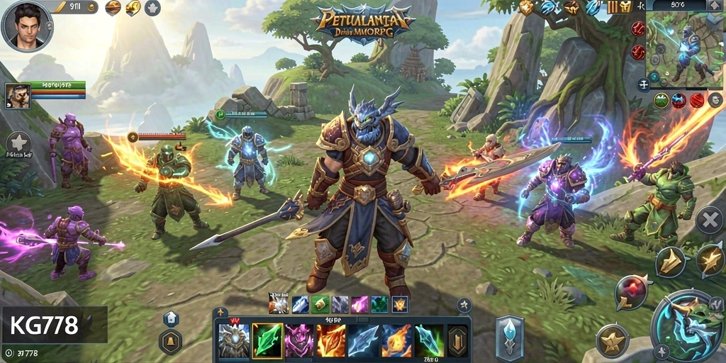 Gameplay epik KG778 dengan pertempuran menarik dan petualangan seru.