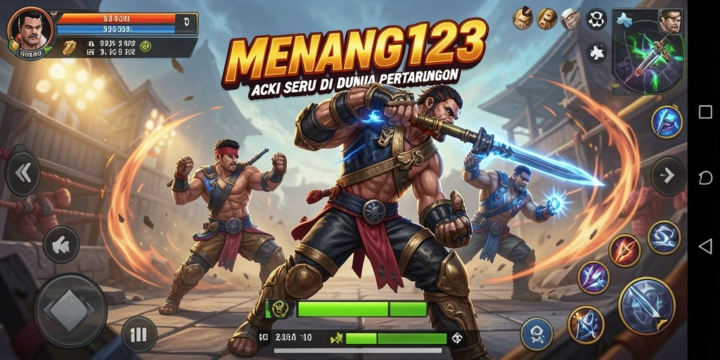 Tampilan gameplay seru di MENANG123 dengan aksi bertarung yang mendebarkan.