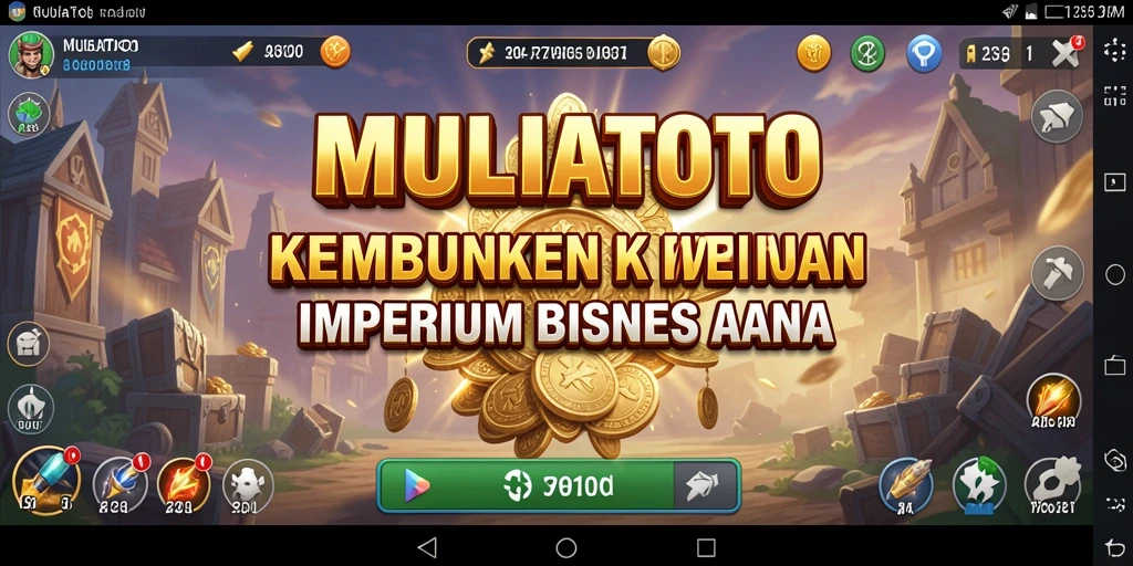 Tampilan gameplay seru dalam MULIATOTO yang menantang.