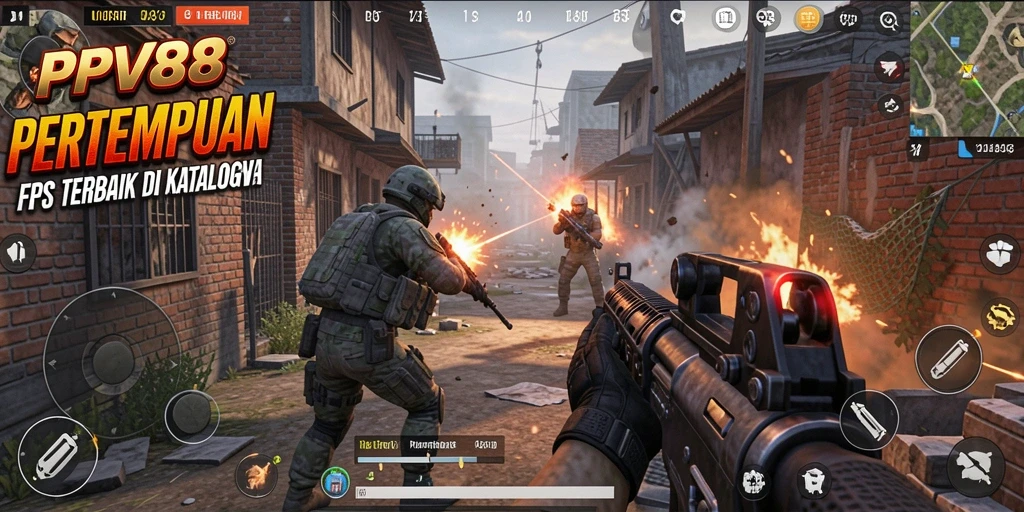 Tampilan intens dari pertempuran dalam gameplay PPV88.