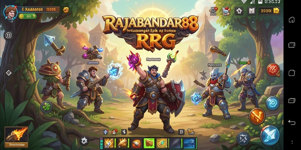 Tampilan gameplay RAJABANDAR88 yang penuh aksi dan petualangan.