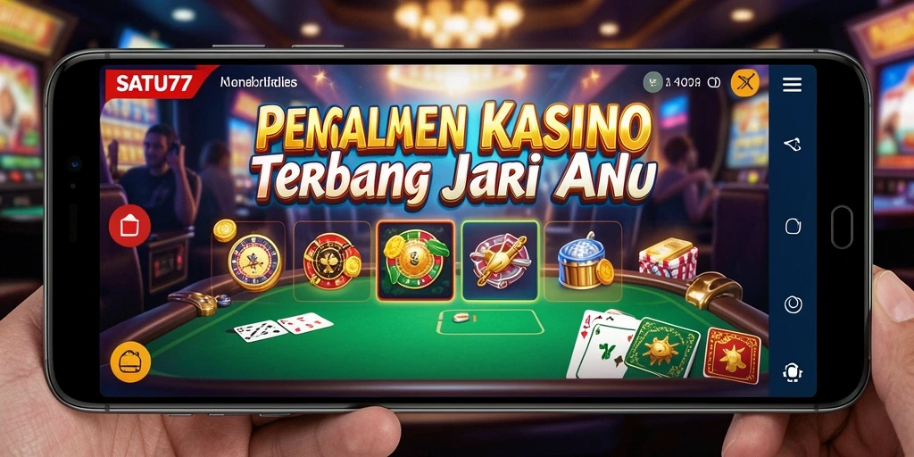 Tampilan menakjubkan dari gameplay Kasino di SATU77.