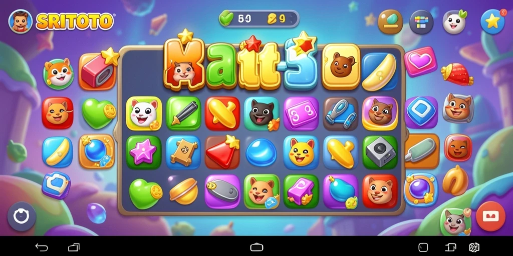 Gameplay SRITOTO yang seru dalam genre Match-3.