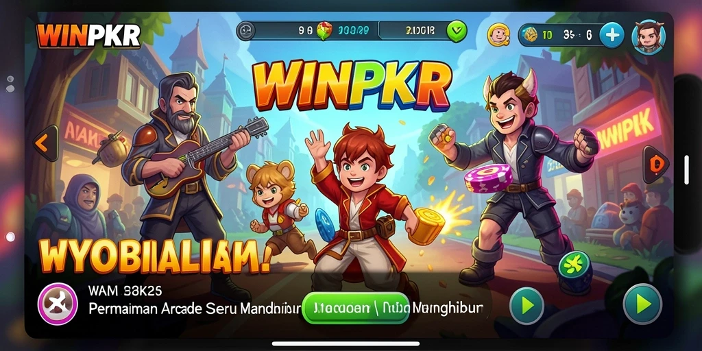Tampilan gameplay seru WINPKR dengan grafis mengesankan.